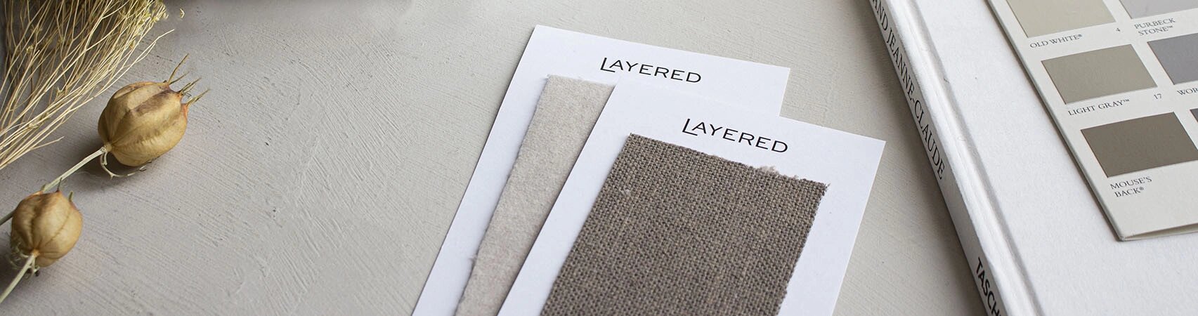 Textilprover Mattor och Möbler Layered