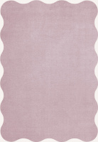 Organic Scallop Pink Lavender Teppe