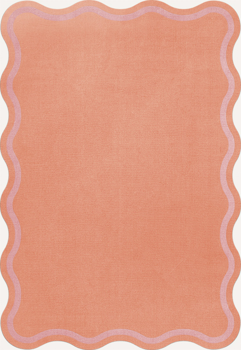 Scallop Ullteppe Watermelon Pink i gruppen Mattor / Alla mattor / Runda & ovala mattor hos Layered (SCALWP)