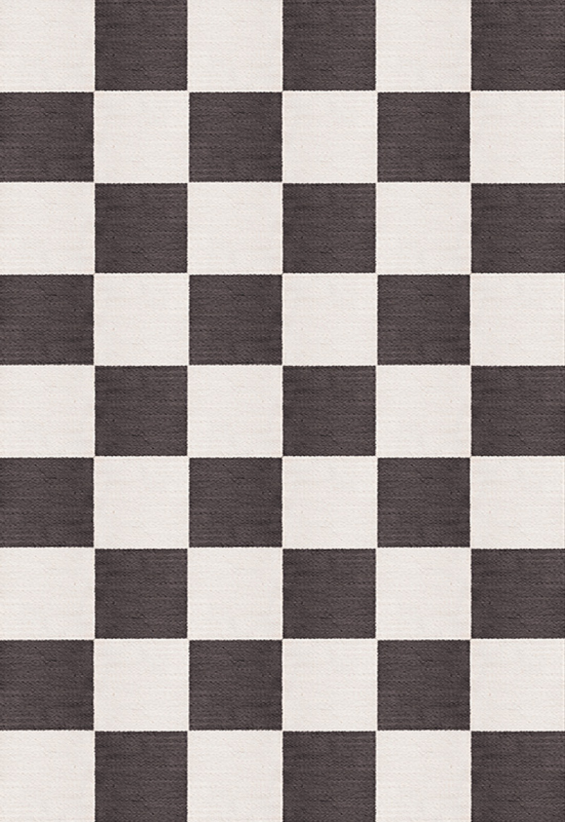 Chess Ullteppe Black and White i gruppen Tepper / Alle tepper / Rutete tepper hos Layered (WCHBL)